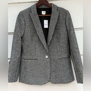 J Crew Holiday Blazer. Classic Herringbone style woven with sparkling threads.